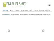 Tablet Screenshot of presspermit.com
